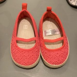 Baby girl shoes, pink, 3-6 months